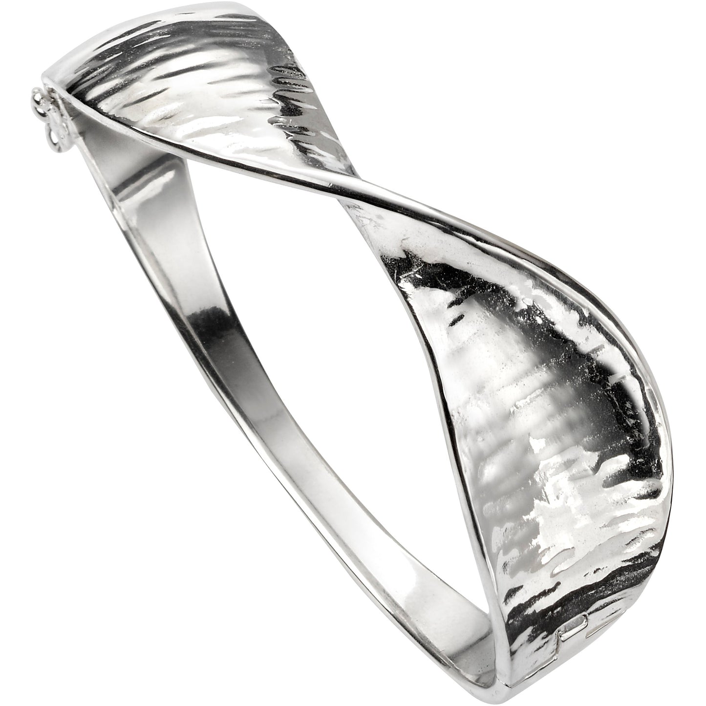 Twisted Hinged Statement Bangle