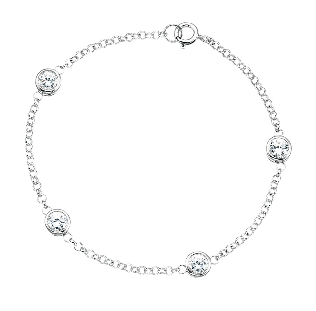 5mm CZ Station Bracelet