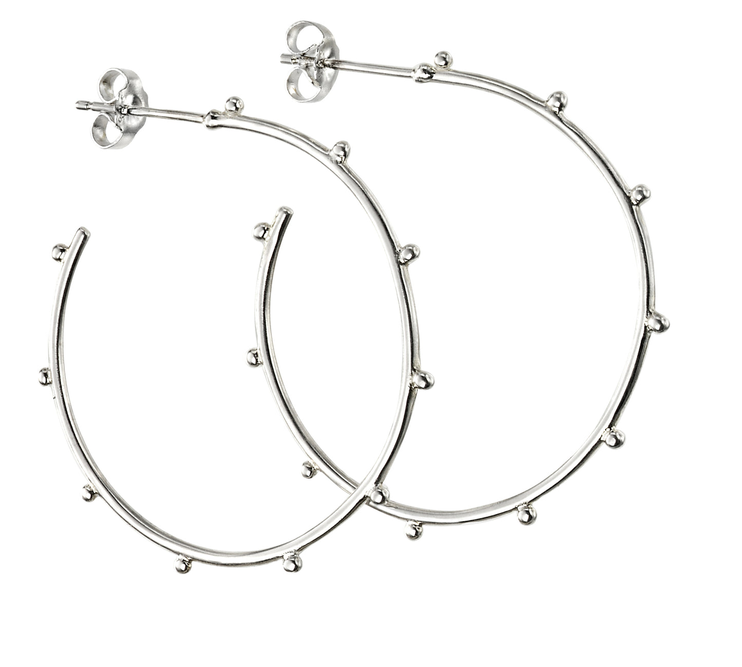 Studded 3/4 Hoop