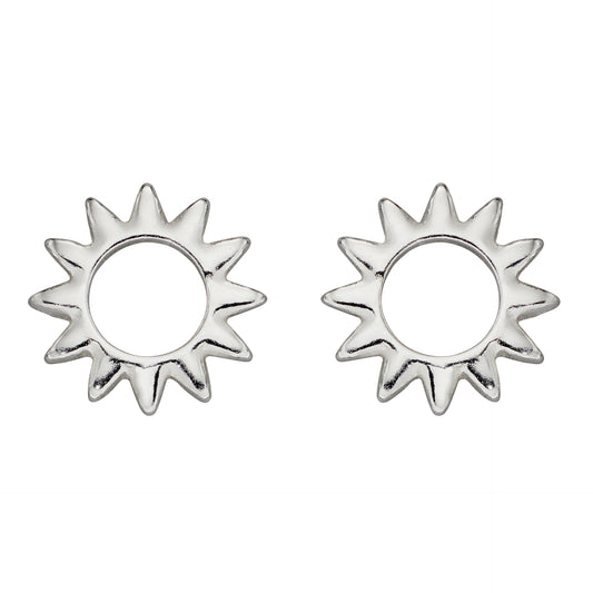 Open Sun Stud Earrings