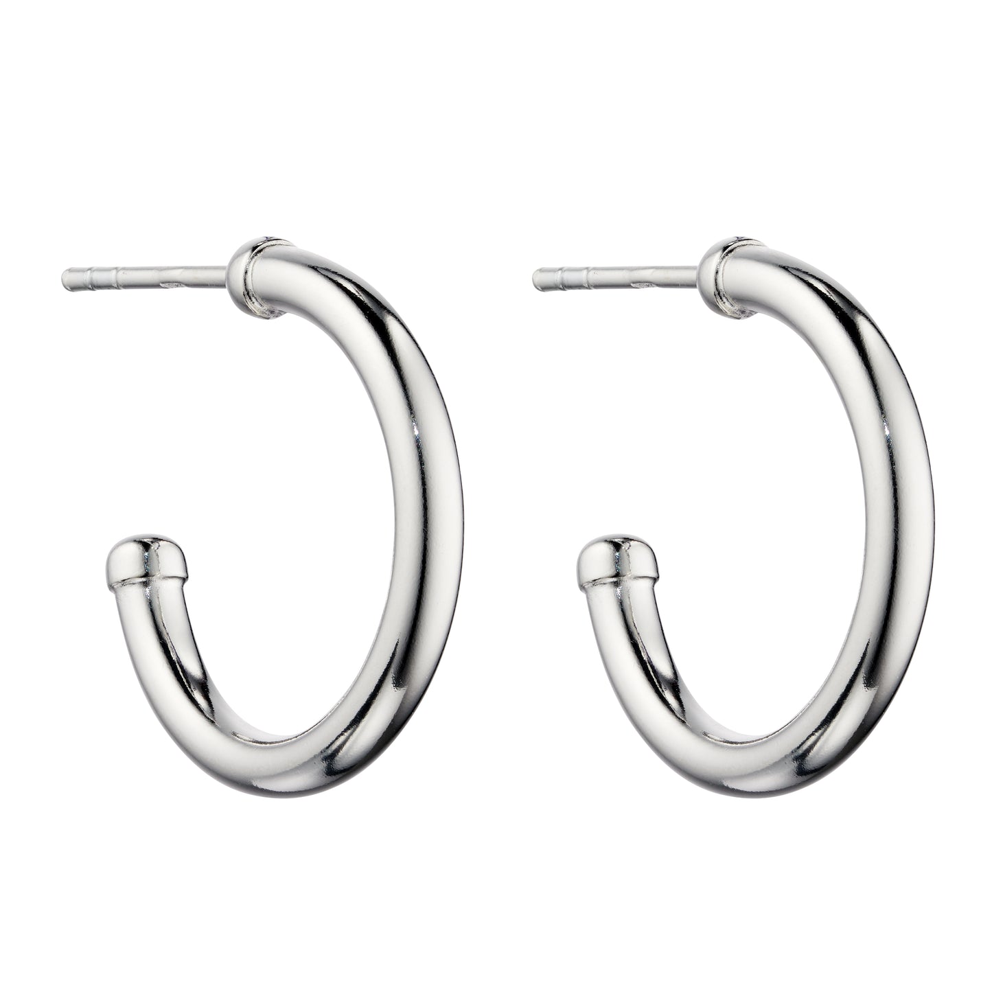 Small Tube 3/4 Hoop Earrings