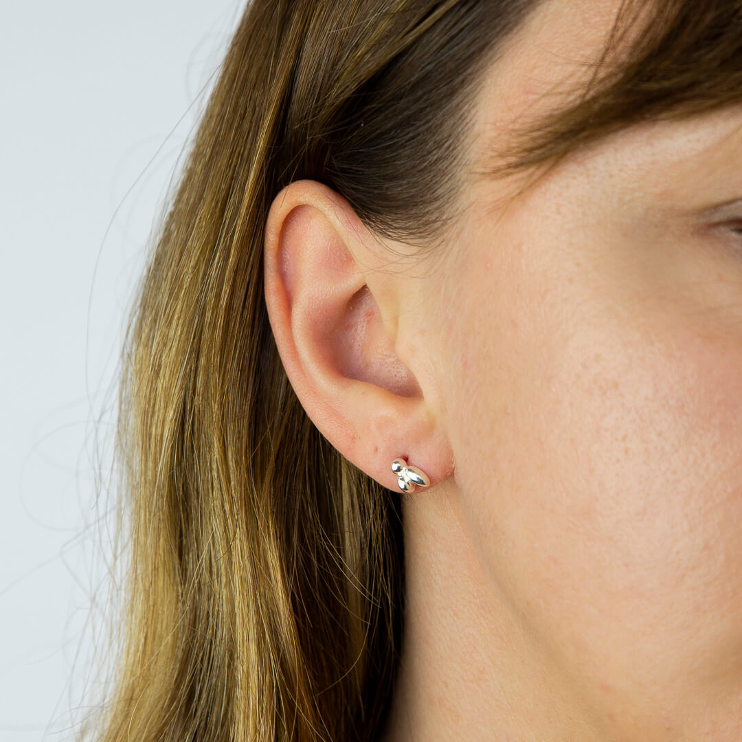 Flower Bud Stud Earrings