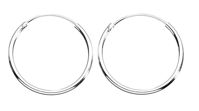 Plain Hoop Earrings 17mm