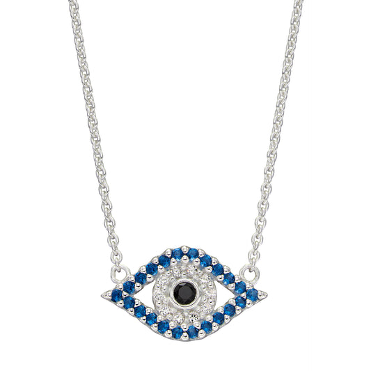 Evil Eye Necklace With CZ
