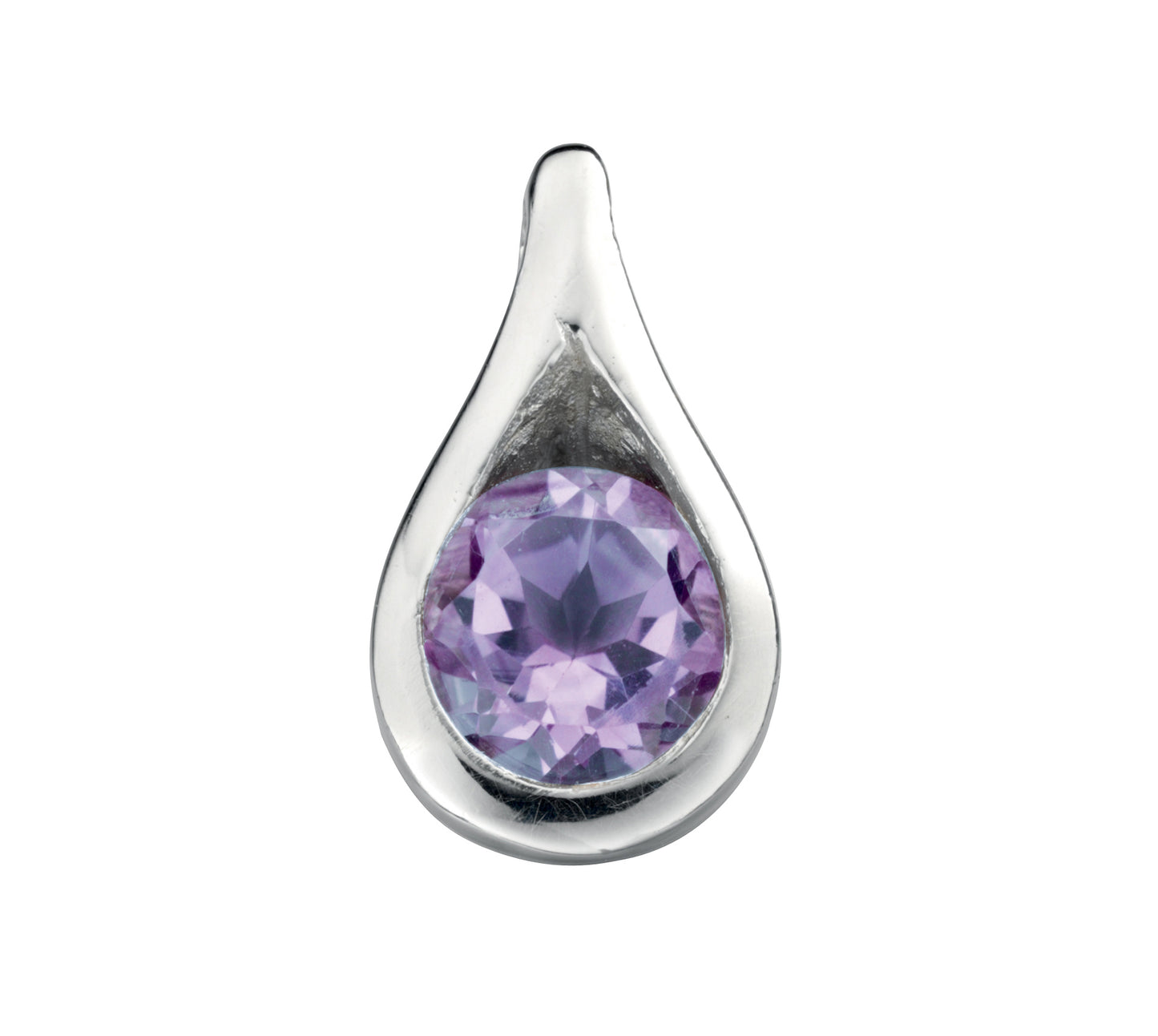 Purple Amethyst Teardrop Pendant