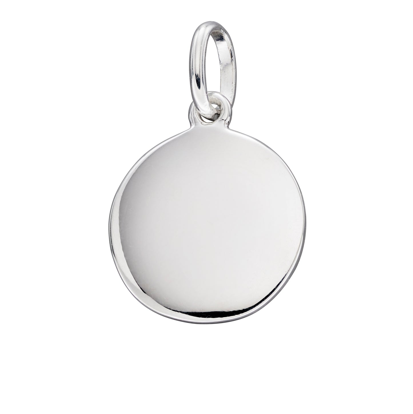 12mm Engravable Disc Pendant on chain