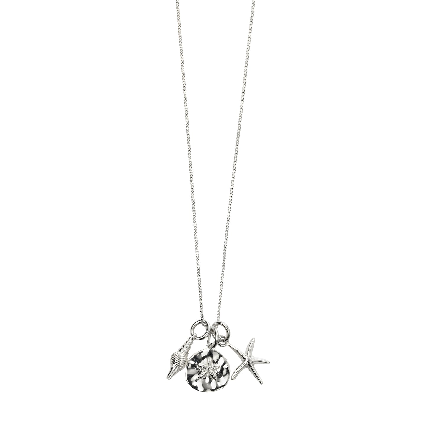 Beach Inspired Necklace With 3 Charms