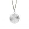 Diamond Cut Round Disc Pendant