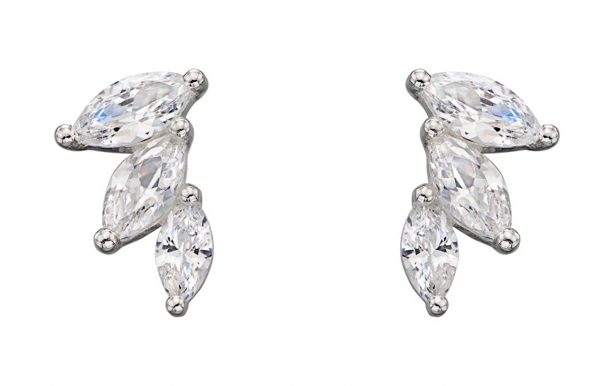 Cubic Zirconia Marquise Earrings