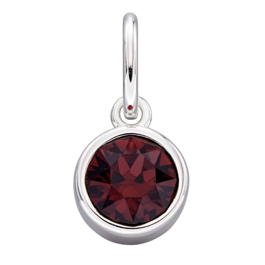 Silver Crystal Birthstone Charm