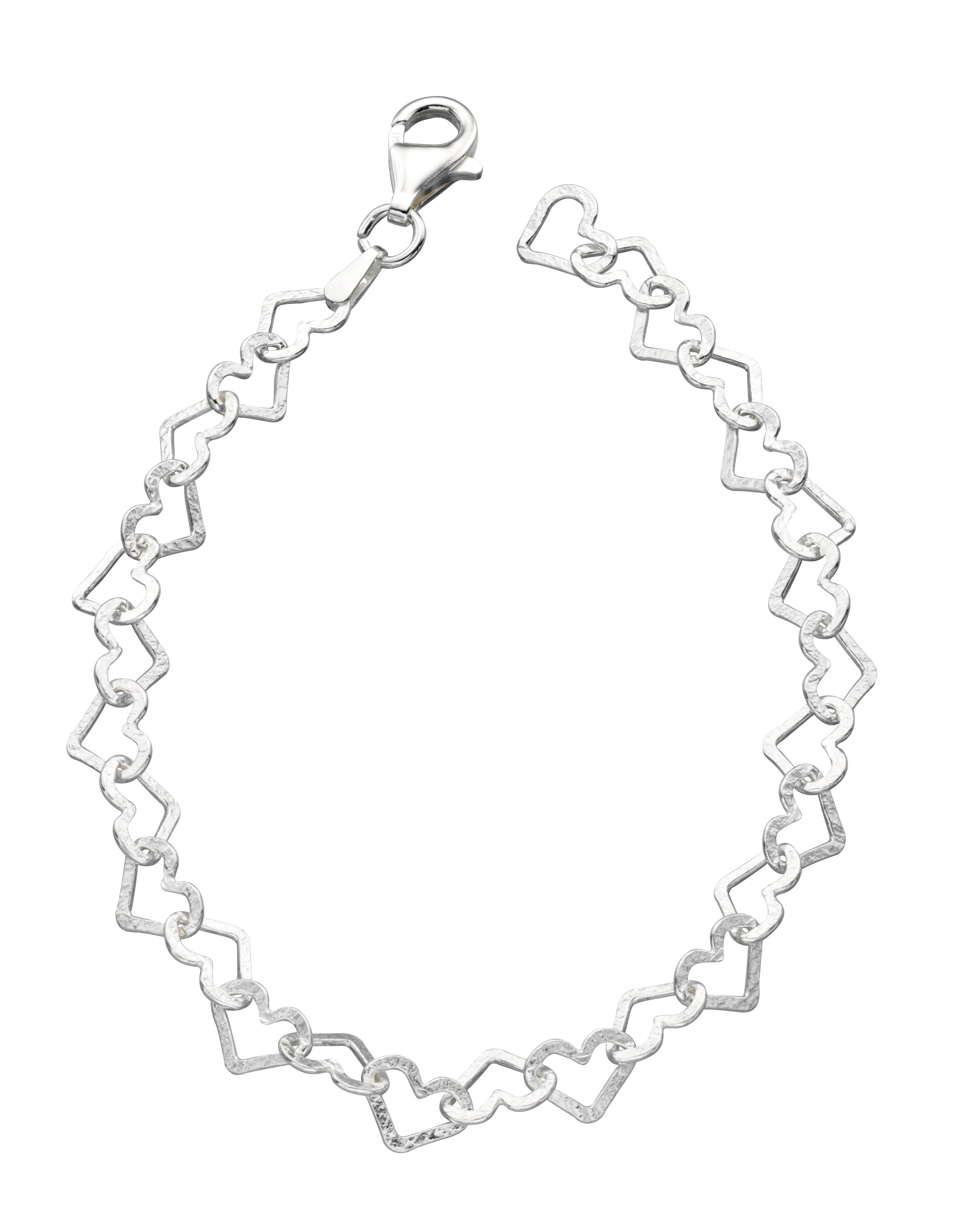 Taraash 925 Sterling Heart Silver Bracelet For Girls | Silver Bracelet