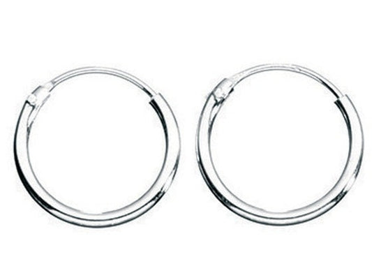 10mm Plain Hoop Earrings