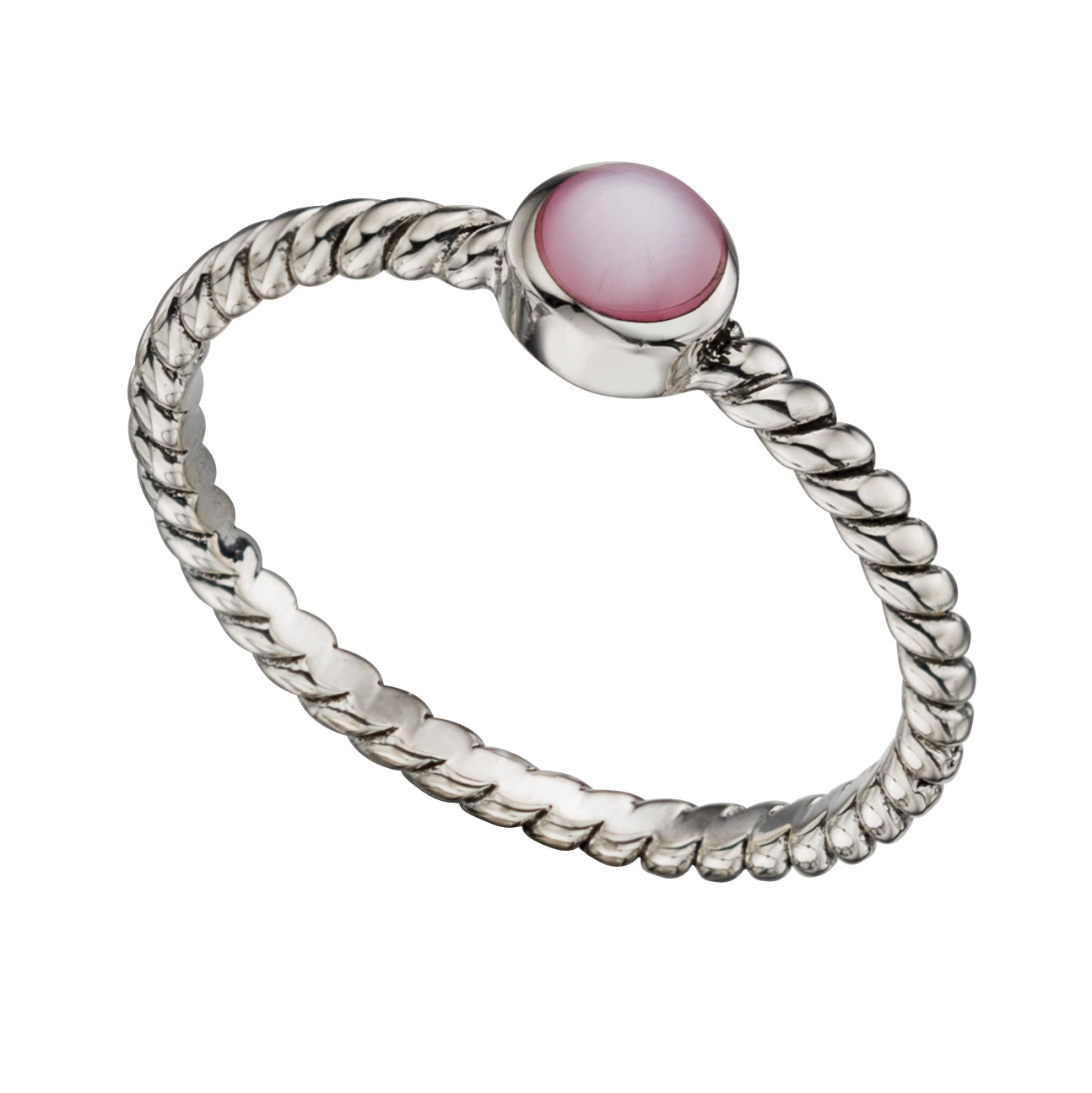 PINK MOP Twisted Band RING